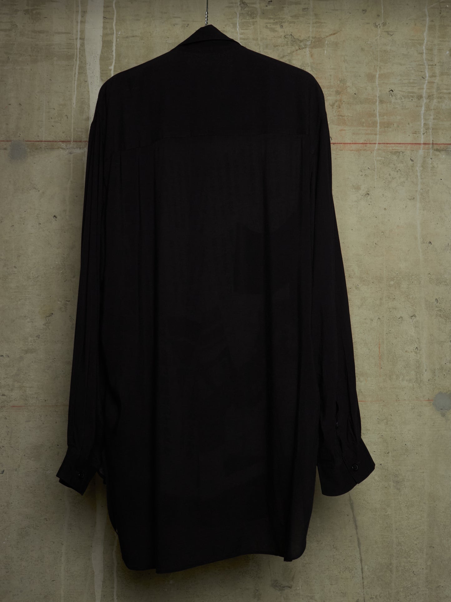 Yohji Yamamoto POUR HOMME BLACK Scandal SS19 Oversized Japanese Newspaper Print Shirt
