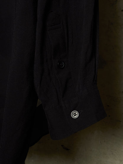Yohji Yamamoto POUR HOMME BLACK Scandal SS19 Oversized Japanese Newspaper Print Shirt