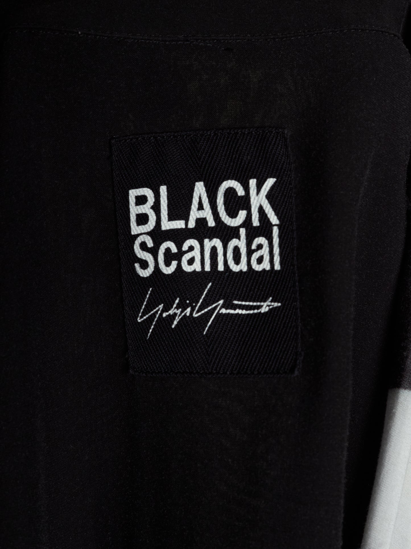Yohji Yamamoto POUR HOMME BLACK Scandal SS19 Oversized Japanese Newspaper Print Shirt