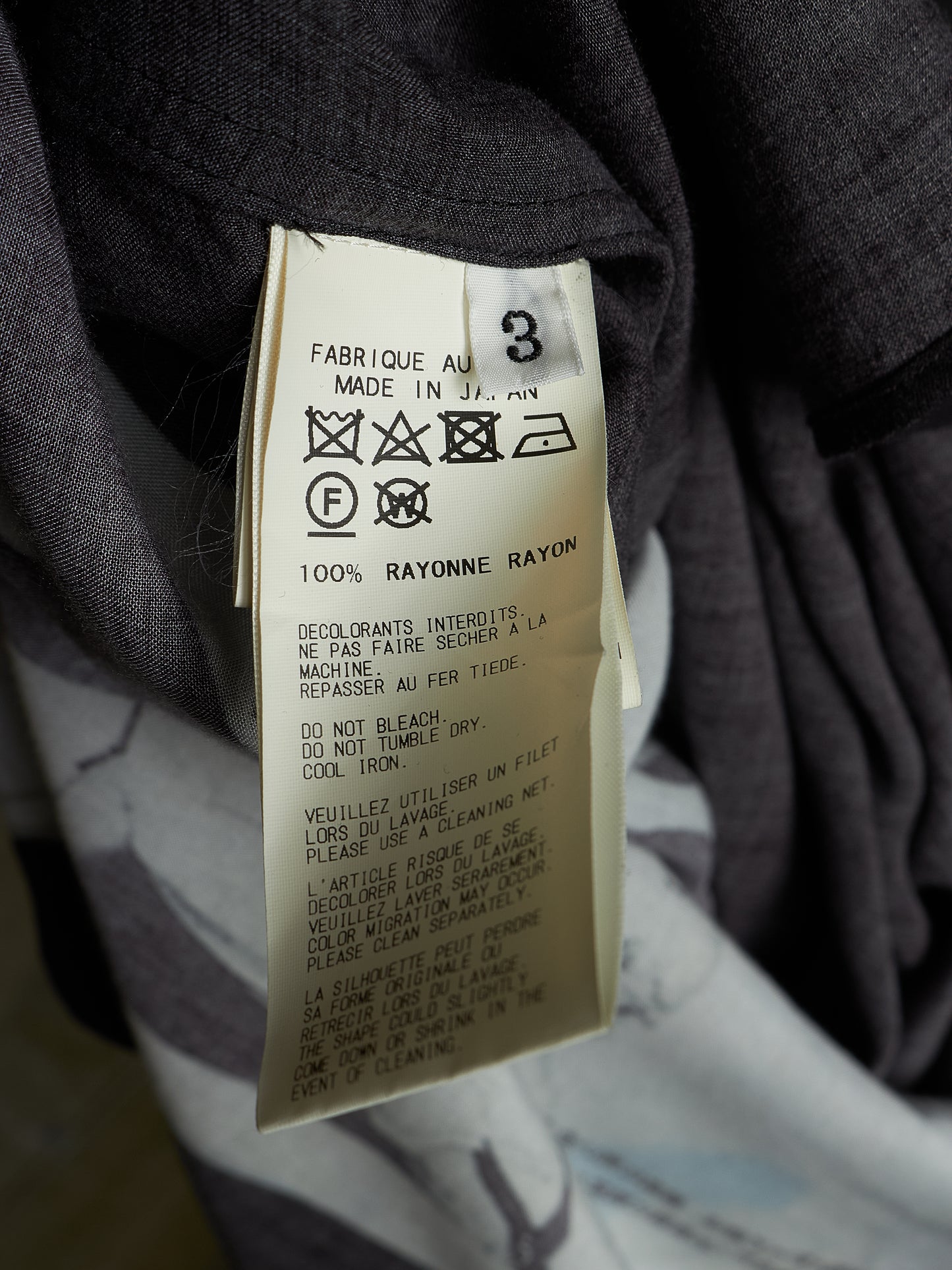Yohji Yamamoto POUR HOMME BLACK Scandal SS19 Oversized Japanese Newspaper Print Shirt