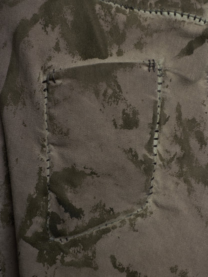 Boris Bidjan Saberi AW24 ‘P13.HS TF F1939’ Dirty Light Carbon Hand Stitch Vinyl Coated Denim