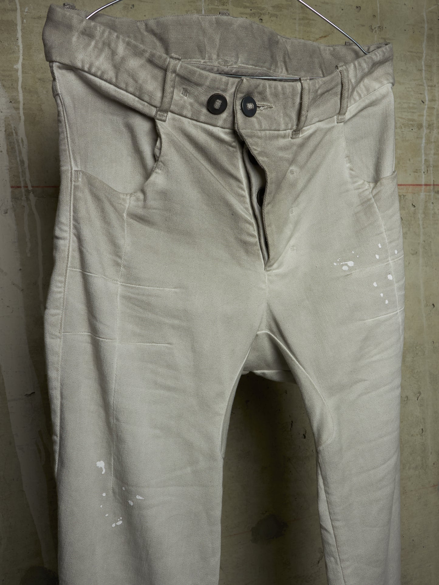 Boris Bidjan Saberi AW24 ‘P13 TF F1939’ Faded Light Grey Resin Dyed Denim