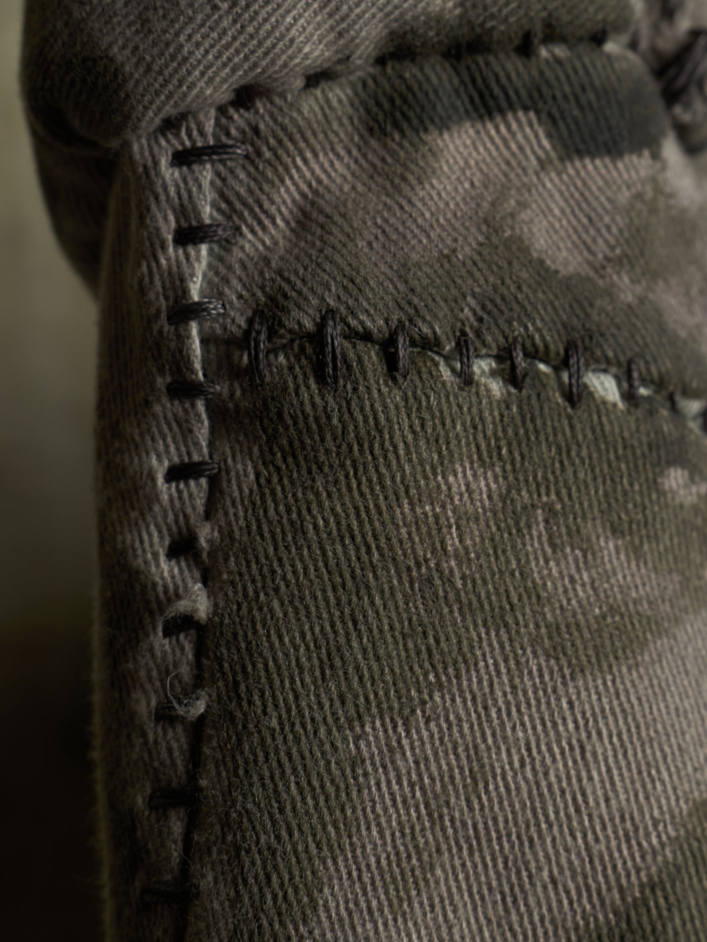 Boris Bidjan Saberi AW24 ‘P13.HS TF F1939’ Dirty Light Carbon Hand Stitch Vinyl Coated Denim