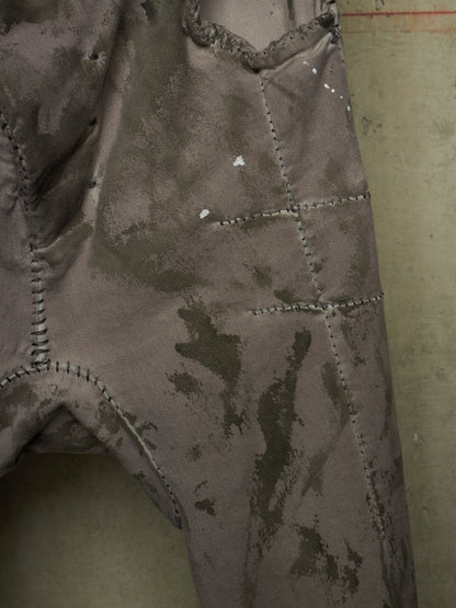 Boris Bidjan Saberi AW24 ‘P13.HS TF F1939’ Dirty Light Carbon Hand Stitch Vinyl Coated Denim