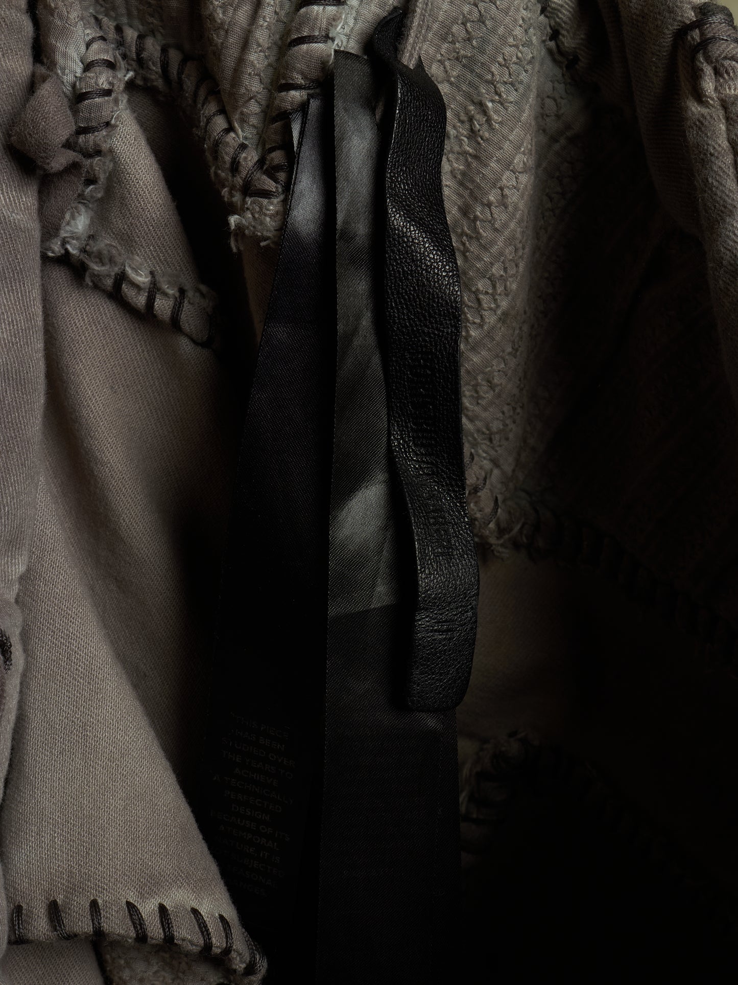 Boris Bidjan Saberi AW24 ‘P13.HS TF F1939’ Dirty Light Carbon Hand Stitch Vinyl Coated Denim