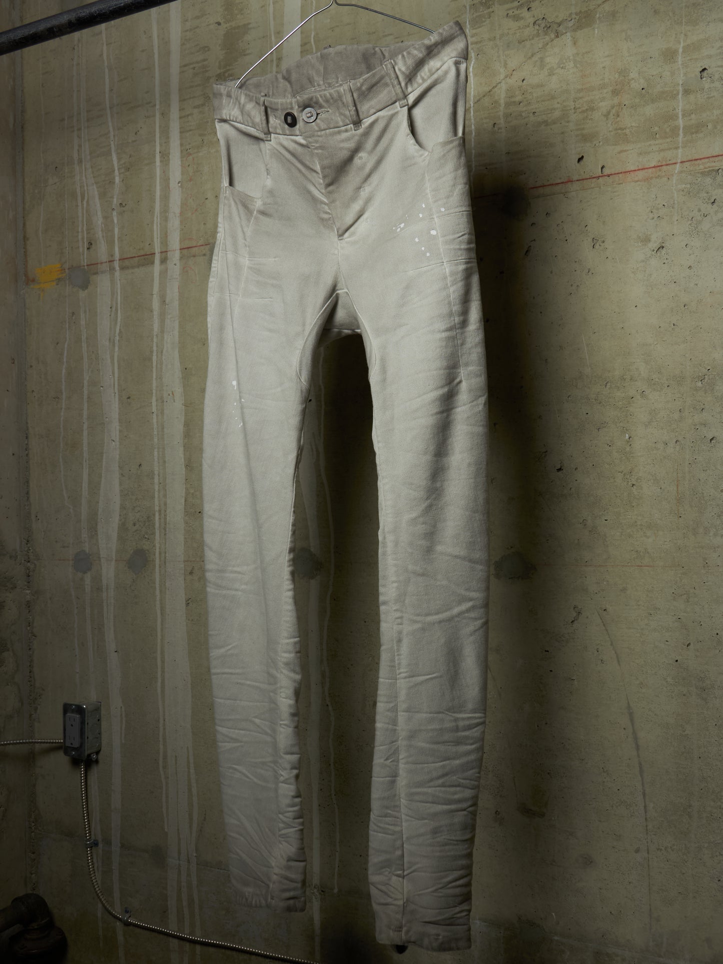 Boris Bidjan Saberi AW24 ‘P13 TF F1939’ Faded Light Grey Resin Dyed Denim