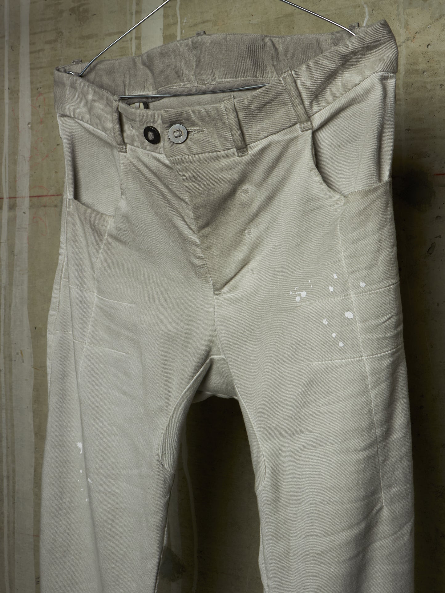 Boris Bidjan Saberi AW24 ‘P13 TF F1939’ Faded Light Grey Resin Dyed Denim