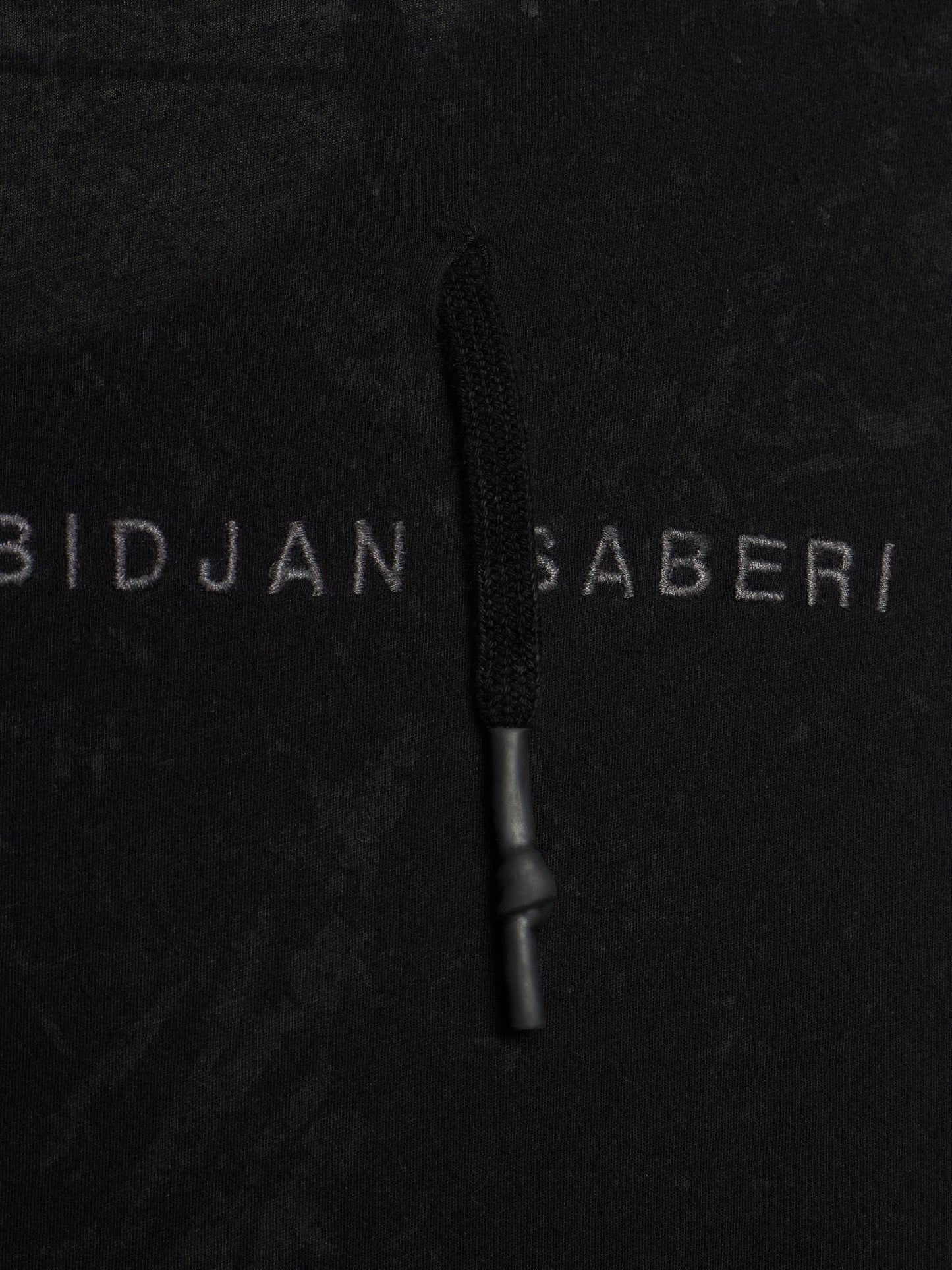 11 by Boris Bidjan Saberi Overlock Vinyl Treated Logo Embroidered Longline T-shirt