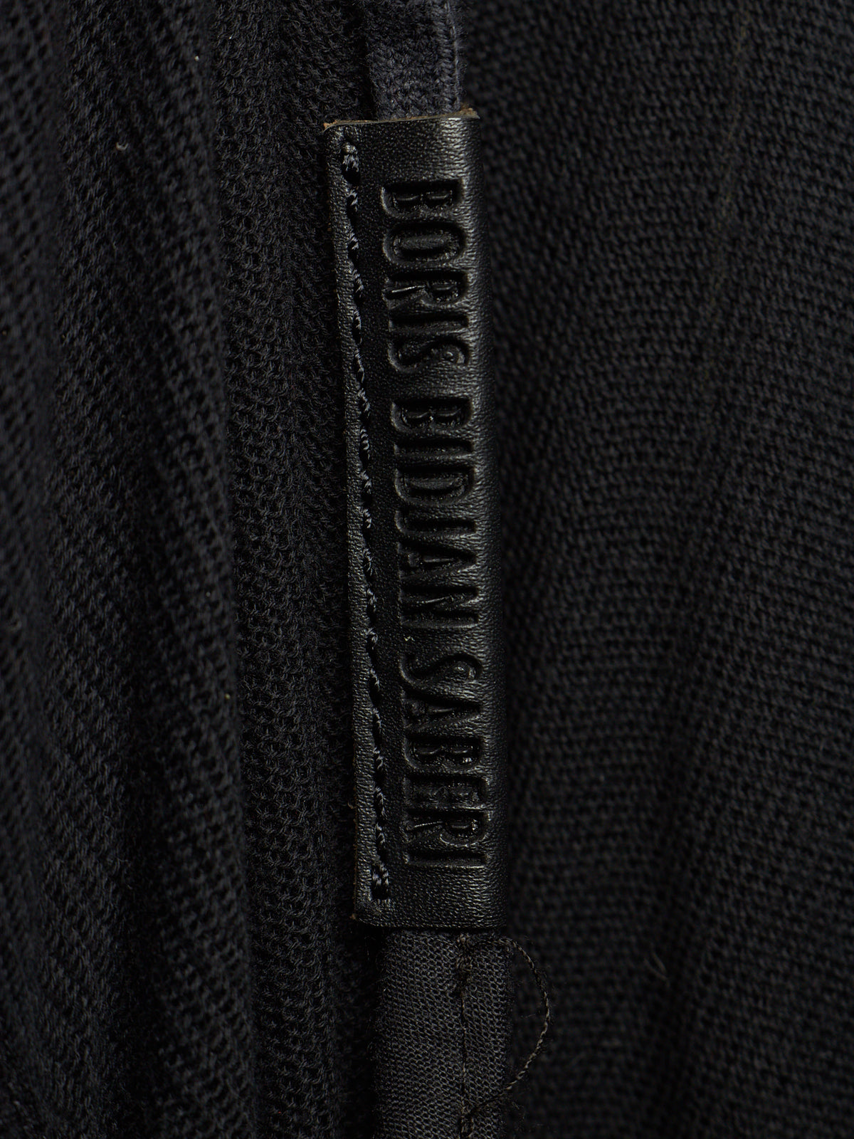 Boris Bidjan Saberi 2010s 'KN6' Black Piece-dyed Cotton Open Front Hooded Cardigan