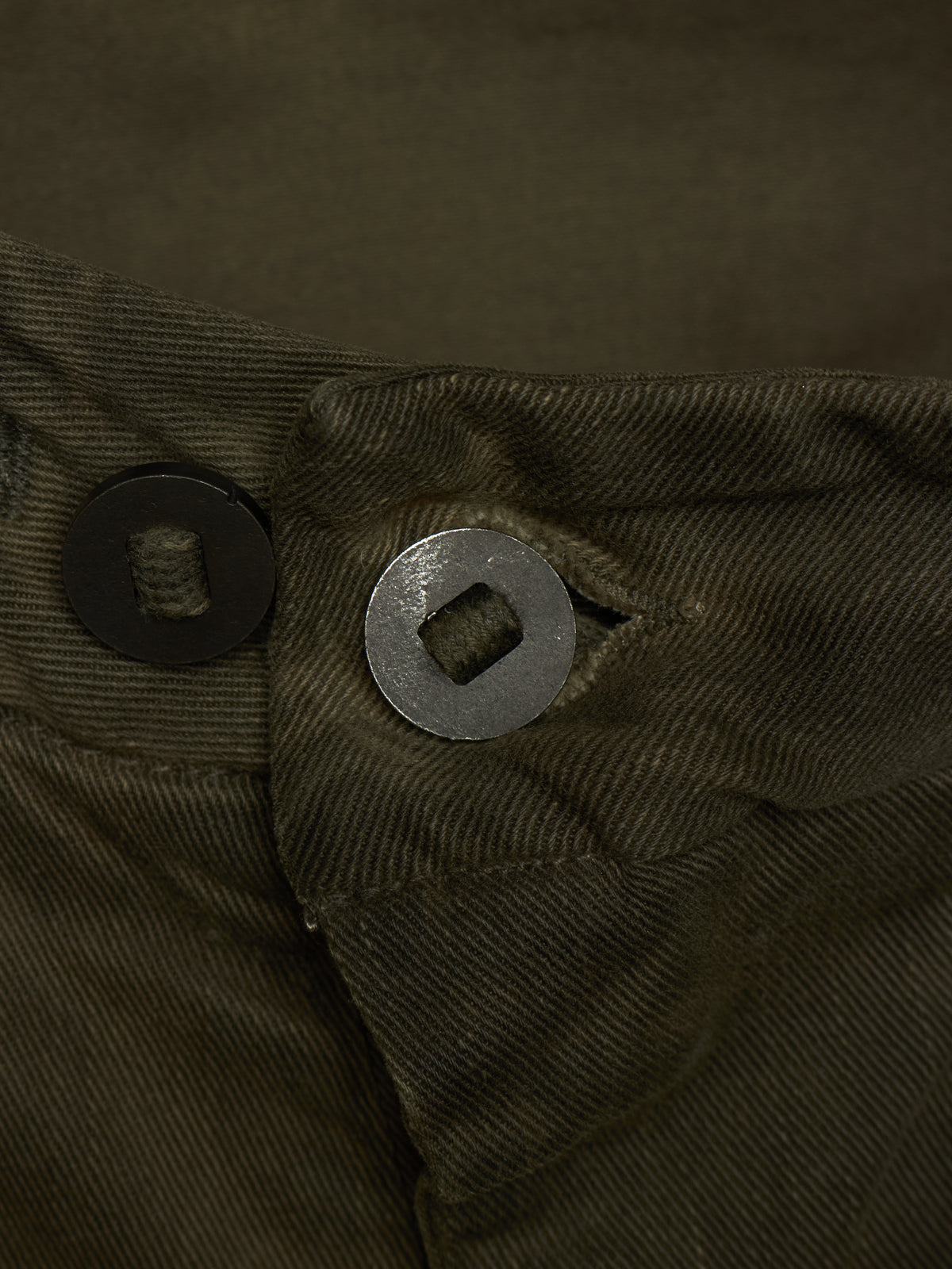 Boris Bidjan Saberi 2010s ‘P13’ Dirty Grey Resin Dyed J-Cut Denim