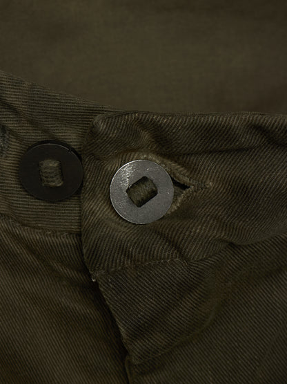Boris Bidjan Saberi 2010s ‘P13’ Dirty Grey Resin Dyed J-Cut Denim