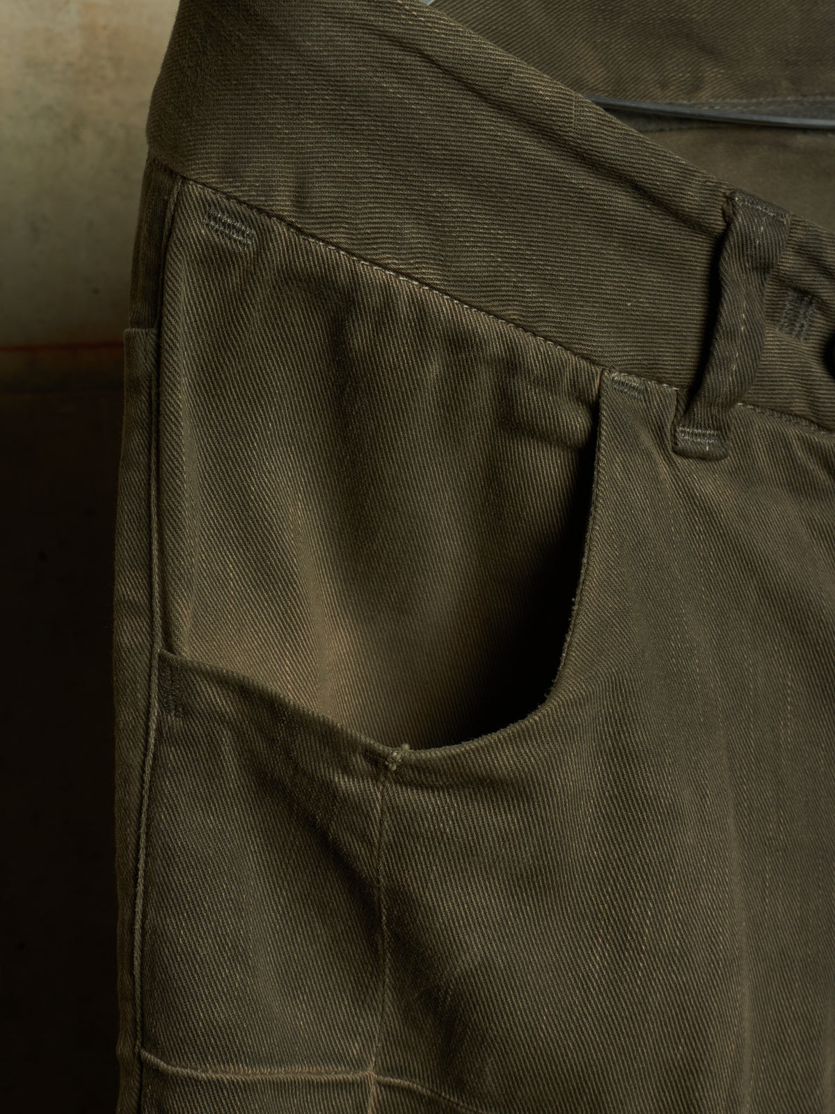 Boris Bidjan Saberi 2010s ‘P13’ Dirty Grey Resin Dyed J-Cut Denim