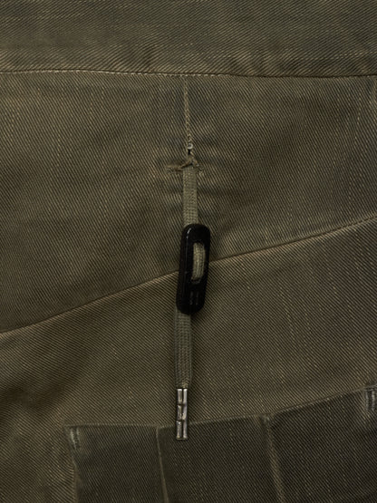 Boris Bidjan Saberi 2010s ‘P13’ Dirty Grey Resin Dyed J-Cut Denim