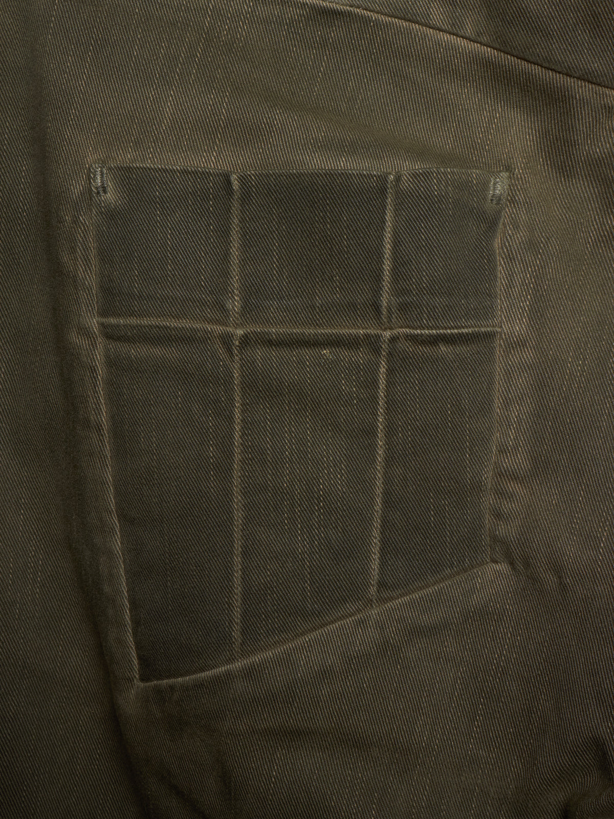 Boris Bidjan Saberi 2010s ‘P13’ Dirty Grey Resin Dyed J-Cut Denim
