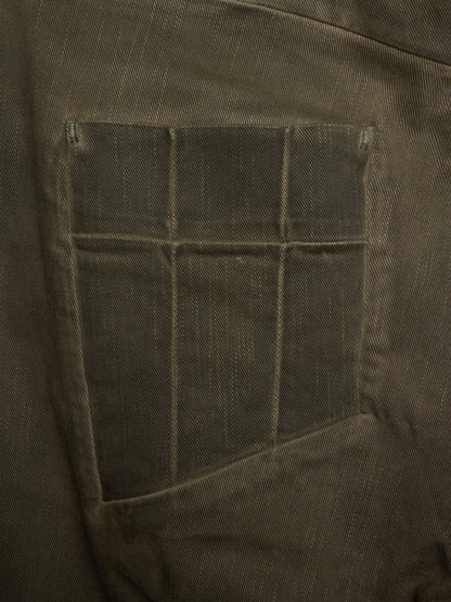 Boris Bidjan Saberi 2010s ‘P13’ Dirty Grey Resin Dyed J-Cut Denim