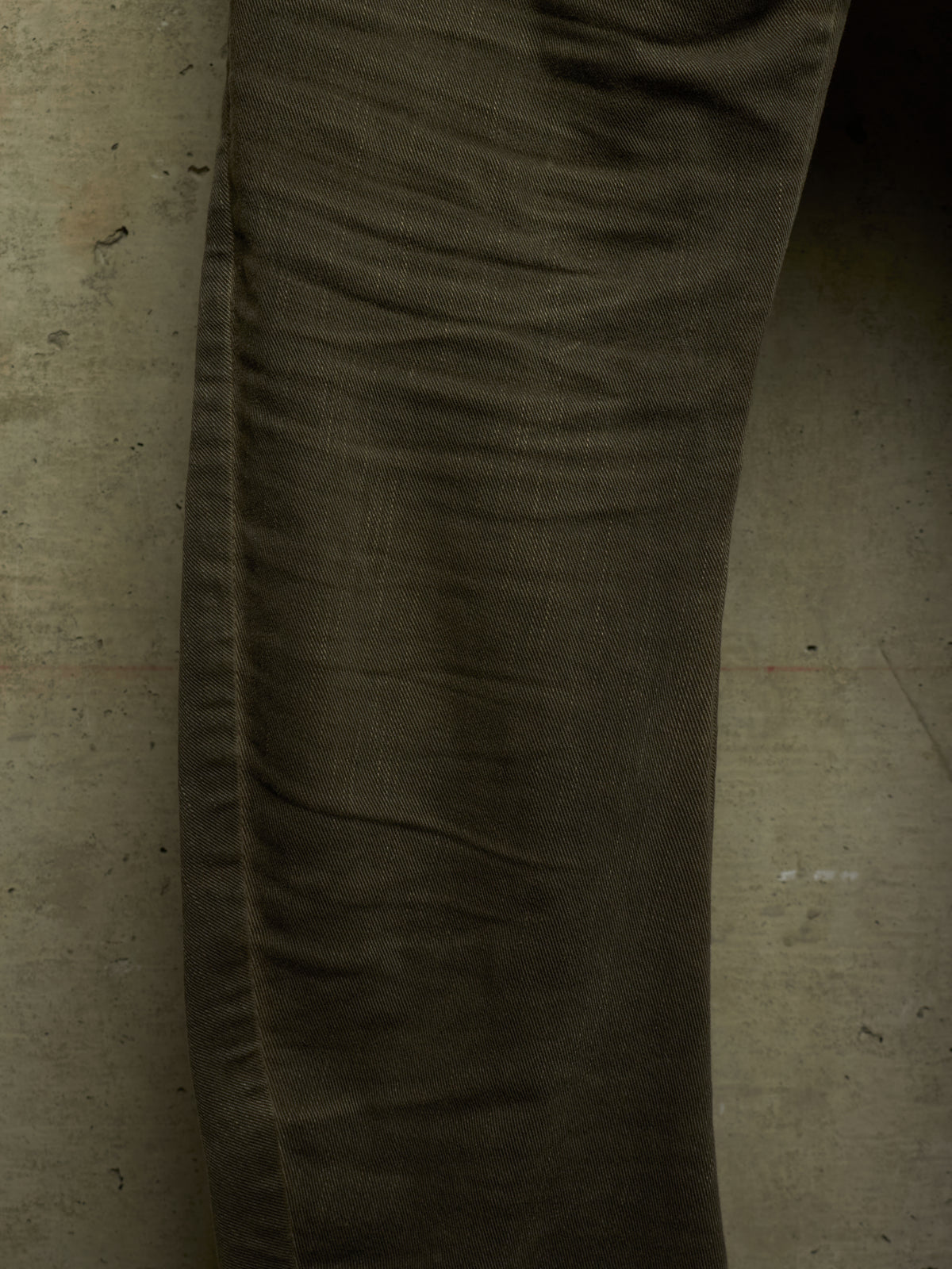 Boris Bidjan Saberi 2010s ‘P13’ Dirty Grey Resin Dyed J-Cut Denim