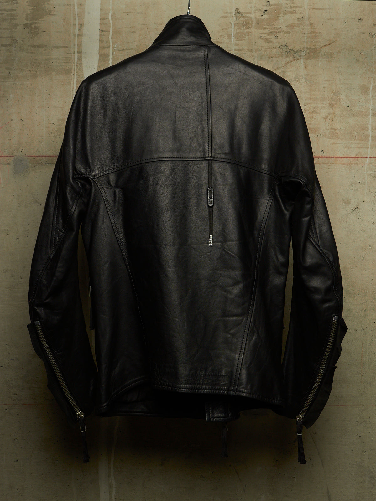 Boris Bidjan Saberi AW11-12 'J3-F211' Black Oil Finished Lamb Leather Jacket