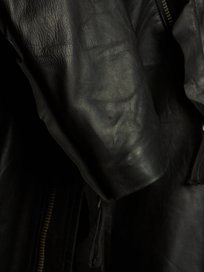 Boris Bidjan Saberi AW11-12 'J3-F211' Black Oil Finished Lamb Leather Jacket