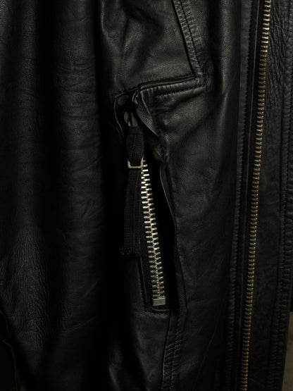 Boris Bidjan Saberi AW11-12 'J3-F211' Black Oil Finished Lamb Leather Jacket