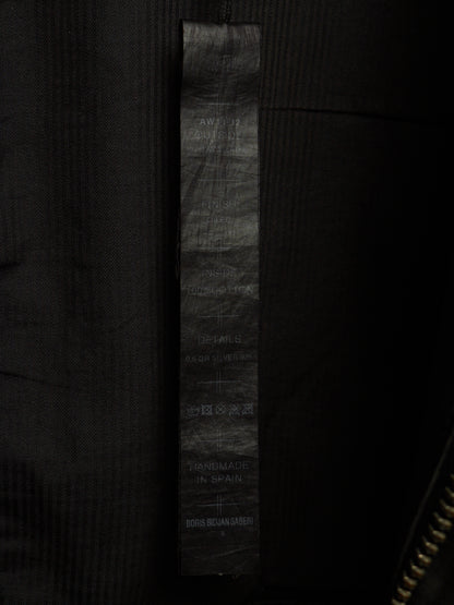 Boris Bidjan Saberi AW11-12 'J3-F211' Black Oil Finished Lamb Leather Jacket