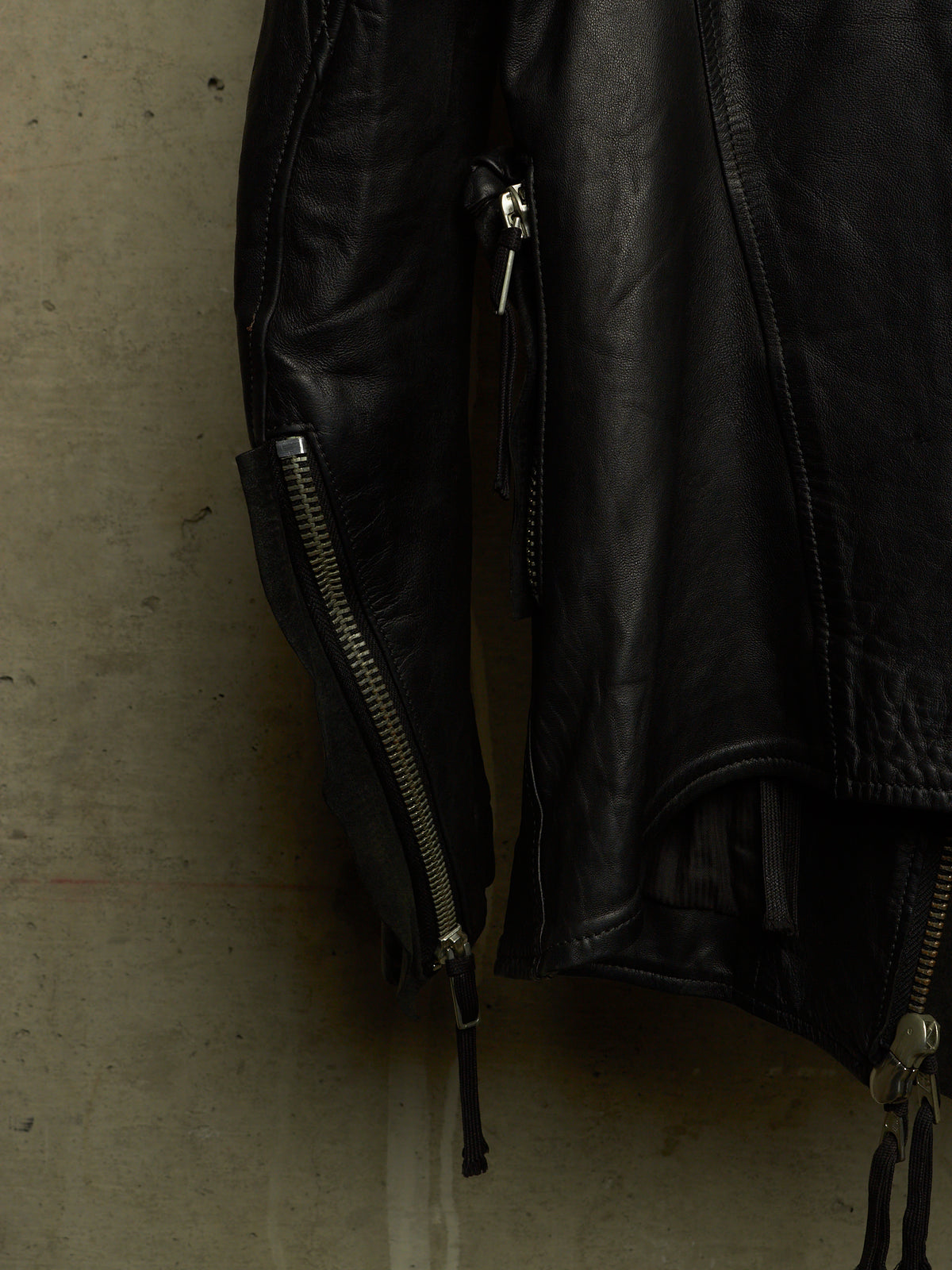 Boris Bidjan Saberi AW11-12 'J3-F211' Black Oil Finished Lamb Leather Jacket