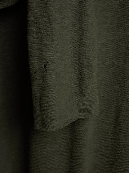 Boris Bidjan Saberi AW12-13 'KNF F311' Army Green Lightweight High Neck Cotton Knit Sweater