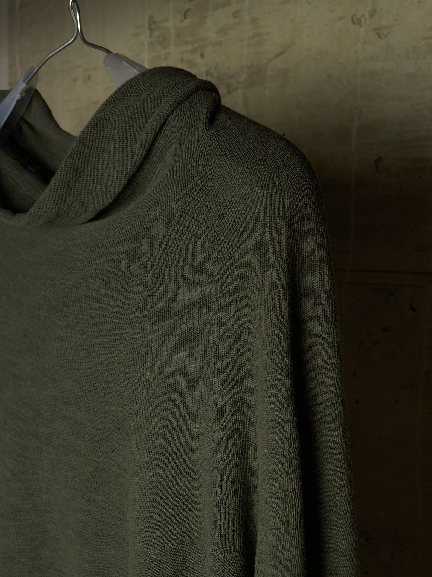 Boris Bidjan Saberi AW12-13 'KNF F311' Army Green Lightweight High Neck Cotton Knit Sweater