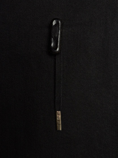 Boris Bidjan Saberi AW23 'PADDED VEST 5.1 FKU10001' Black Padded Vinyl Coated Nickel Pressed Denim Vest