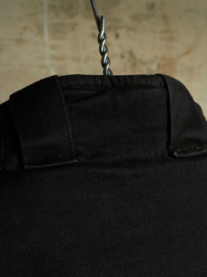 Boris Bidjan Saberi AW23 'PADDED VEST 5.1 FKU10001' Black Padded Vinyl Coated Nickel Pressed Denim Vest