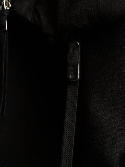 Boris Bidjan Saberi AW23 'PADDED VEST 5.1 FKU10001' Black Padded Vinyl Coated Nickel Pressed Denim Vest