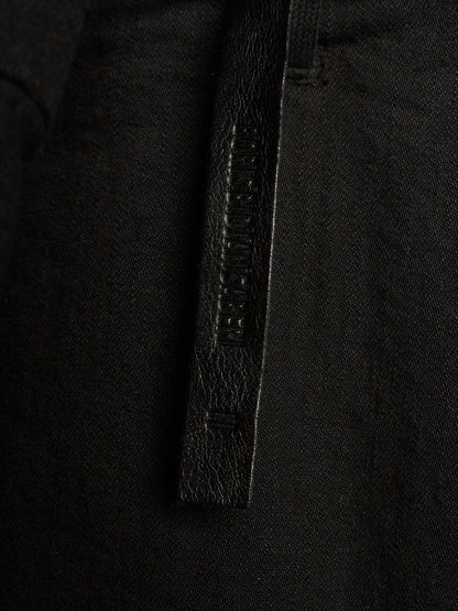 Boris Bidjan Saberi AW23 'PADDED VEST 5.1 FKU10001' Black Padded Vinyl Coated Nickel Pressed Denim Vest