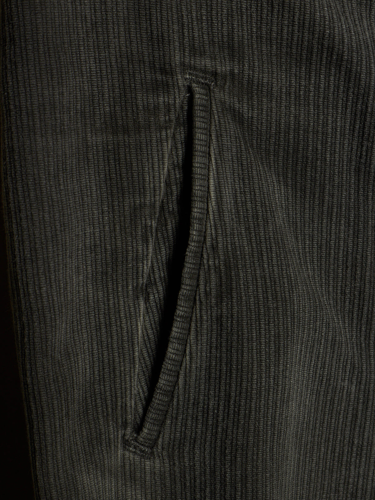 Boris Bidjan Saberi AW16 'P11 F176' Dark Grey Resin-dyed Corduroy Slim Pants
