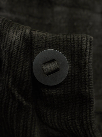 Boris Bidjan Saberi AW16 'P11 F176' Dark Grey Resin-dyed Corduroy Slim Pants