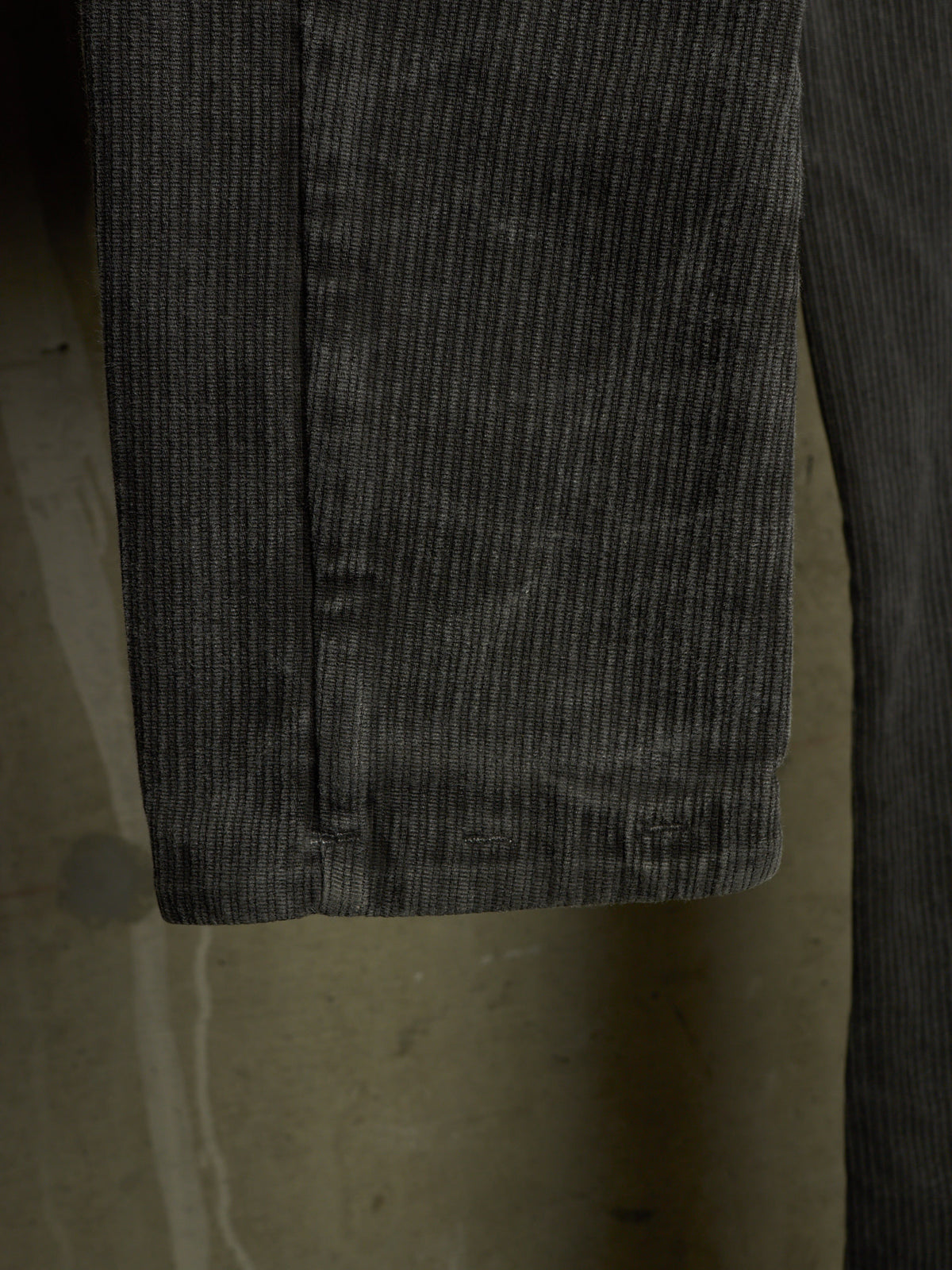 Boris Bidjan Saberi AW16 'P11 F176' Dark Grey Resin-dyed Corduroy Slim Pants