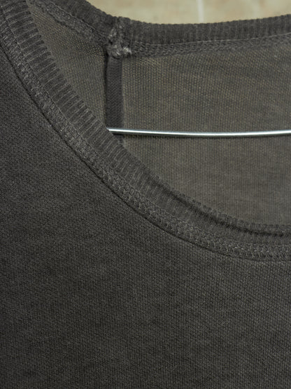 Boris Bidjan Saberi SS15-16 'LS1' Cold-dyed Grey Cotton Knit Thumbhole Long-sleeves