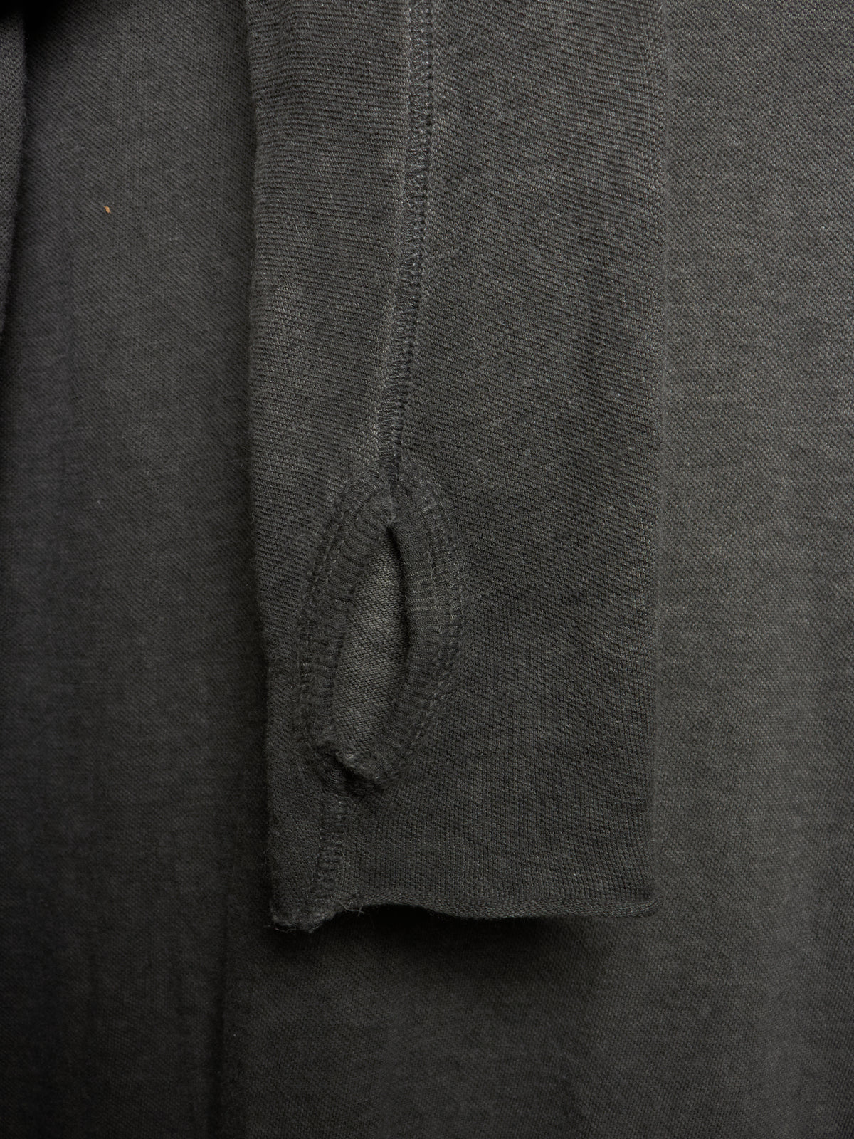 Boris Bidjan Saberi SS15-16 'LS1' Cold-dyed Grey Cotton Knit Thumbhole Long-sleeves