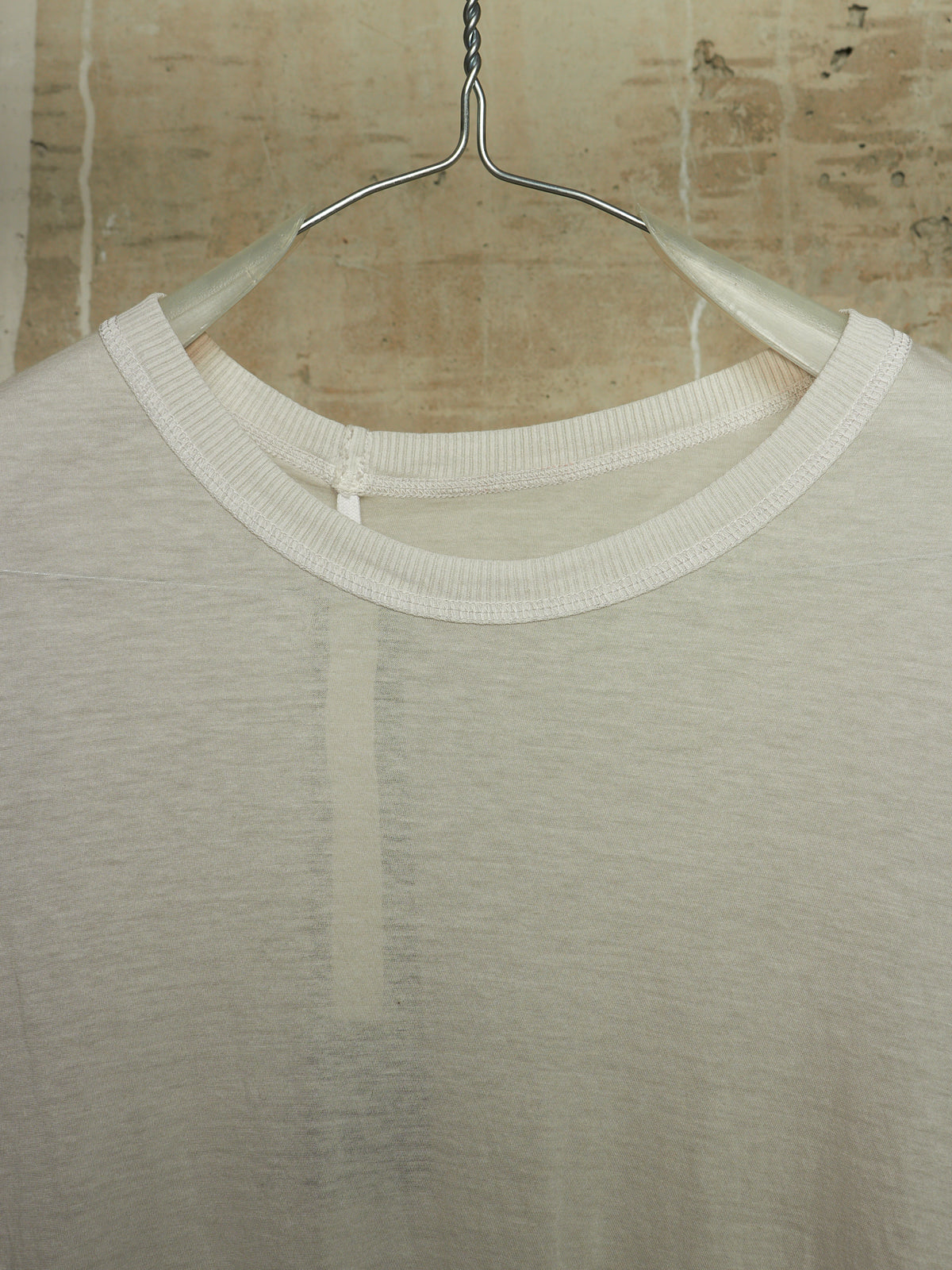 Boris Bidjan Saberi SS22 'LSI TIGHT FIT FTT00001' Light Grey Dirty Object-dyed Semi Sheer Long-sleeves