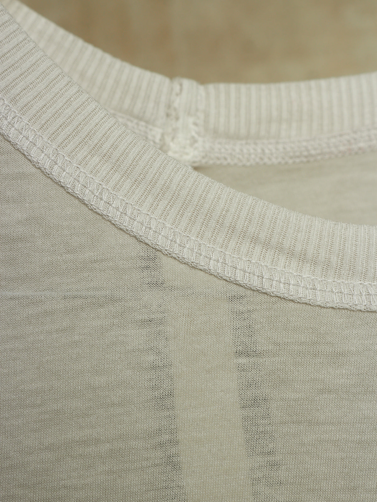 Boris Bidjan Saberi SS22 'LSI TIGHT FIT FTT00001' Light Grey Dirty Object-dyed Semi Sheer Long-sleeves