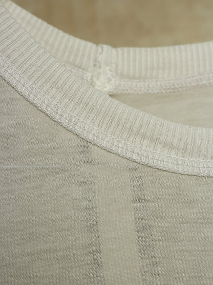 Boris Bidjan Saberi SS22 'LSI TIGHT FIT FTT00001' Light Grey Dirty Object-dyed Semi Sheer Long-sleeves