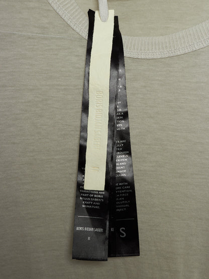 Boris Bidjan Saberi SS22 'LSI TIGHT FIT FTT00001' Light Grey Dirty Object-dyed Semi Sheer Long-sleeves