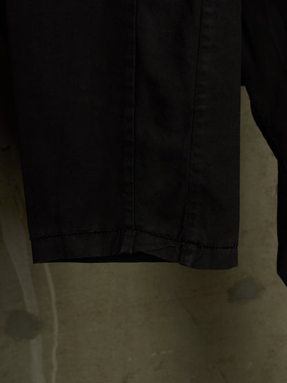 Boris Bidjan Saberi SS12 'P5 F126' Washed Black Piece-dyed Drop-crotch Pants