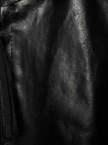 Boris Bidjan Saberi SS13 “Classicism” Black Pigskin Leather Oversized Bomber Jacket