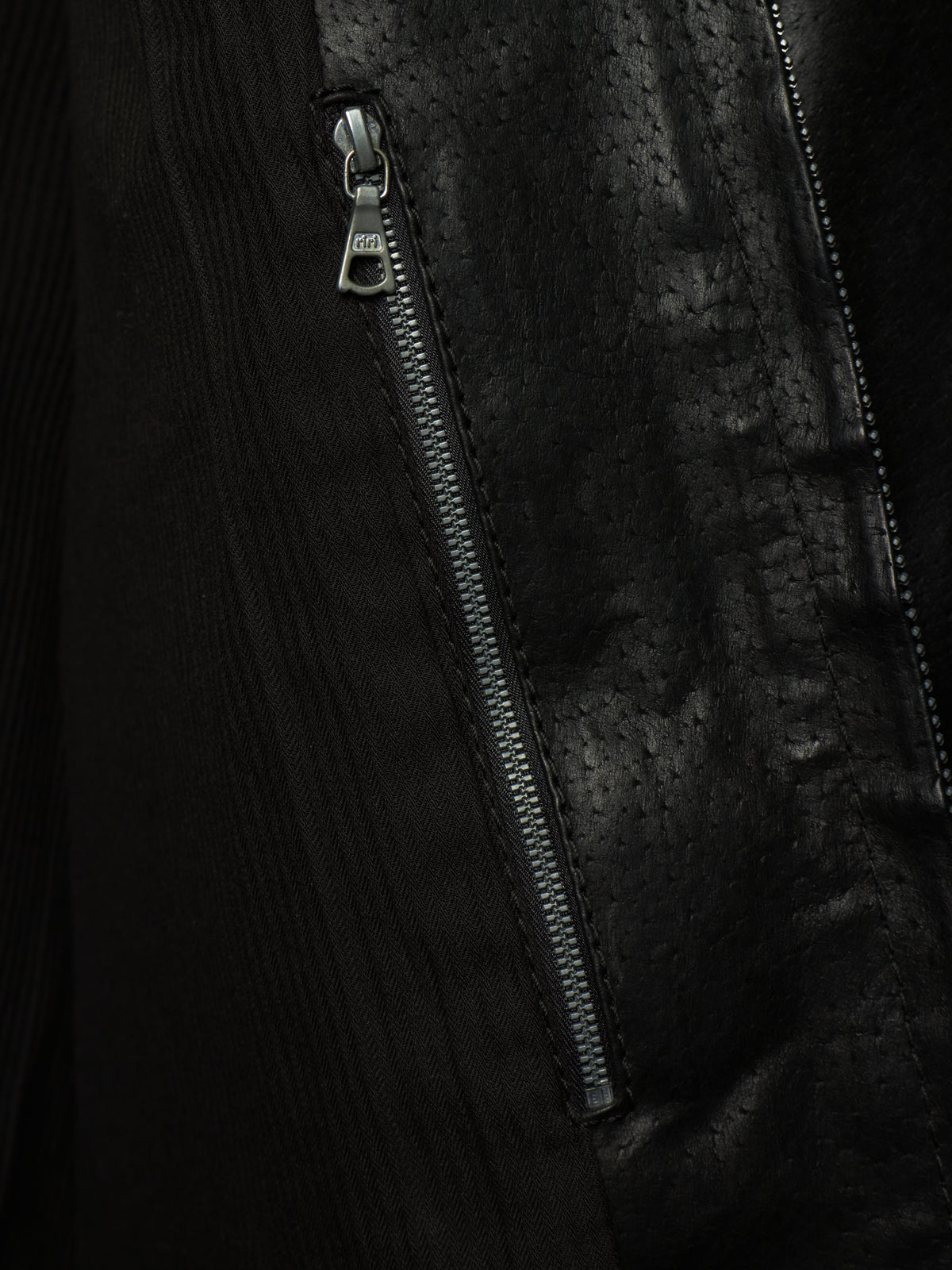Boris Bidjan Saberi SS13 “Classicism” Black Pigskin Leather Oversized Bomber Jacket