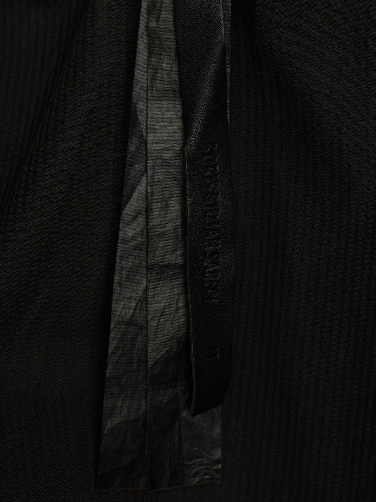 Boris Bidjan Saberi SS13 “Classicism” Black Pigskin Leather Oversized Bomber Jacket
