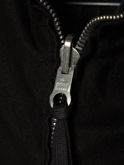 Boris Bidjan Saberi SS17 'ZIPPER0 F060' Black Object-dyed Ninja Mask Sleeveless Hooded Zip Vest