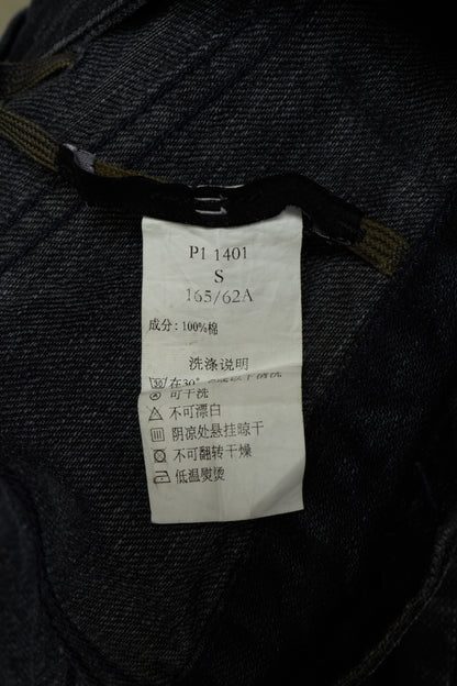 11 by Boris Bidjan Saberi AW16 'P1 F-1401' Indigo Washed J-Cut Distressed Denim