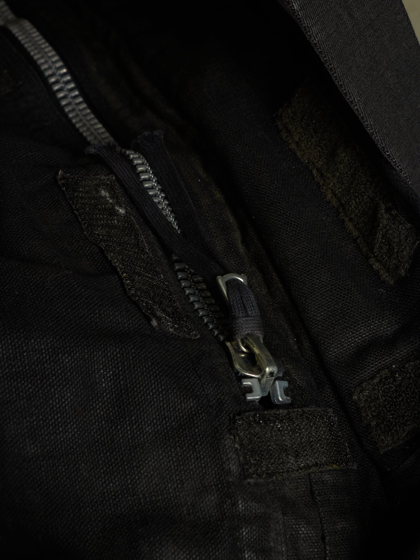 Boris Bidjan Saberi AW18 Black Waxed Cotton Canvas Infantry Duffle Bag