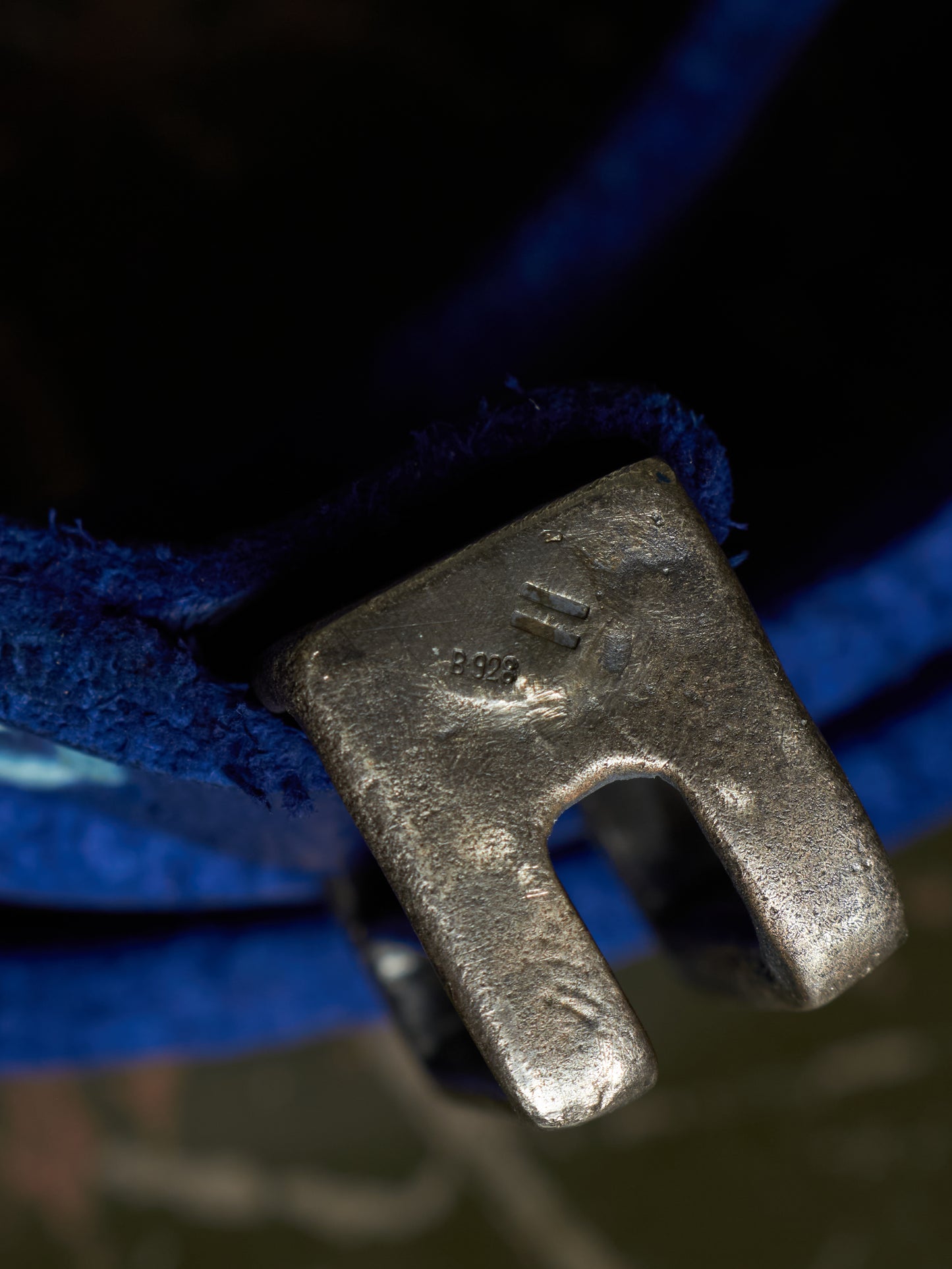 Boris Bidjan Saberi SS16 Nuclear Blue Cow Leather Belt