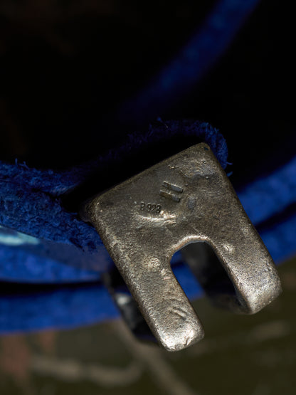 Boris Bidjan Saberi SS16 Nuclear Blue Cow Leather Belt