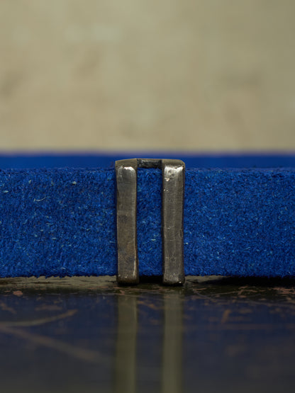 Boris Bidjan Saberi SS16 Nuclear Blue Cow Leather Belt